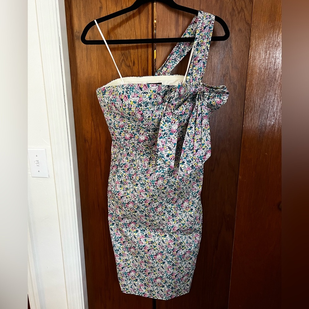 JCrew Liberty One Shoulder Dress size 6